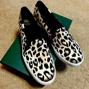 Triple decker, Kate Spade Keds, leopard print shoes, size 10
